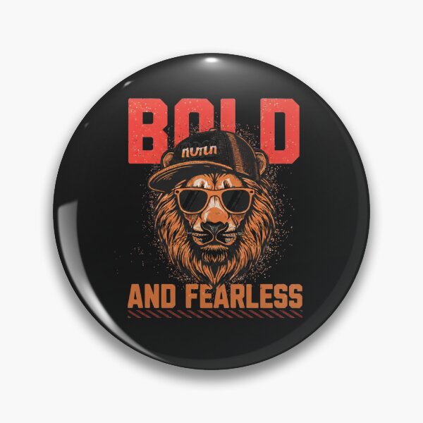 Item preview, Bold And Fearless Lion Streetwear Shirt Motivational Animal Design designed and sold by ArtsBorn2Create.