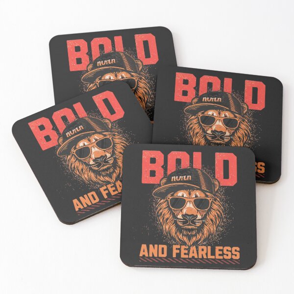Item preview, Bold And Fearless Lion Streetwear Shirt Motivational Animal Design designed and sold by ArtsBorn2Create.