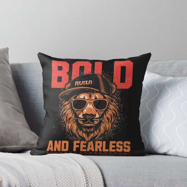 Item preview, Bold And Fearless Lion Streetwear Shirt Motivational Animal Design designed and sold by ArtsBorn2Create.