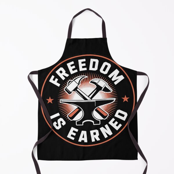 Item preview, Freedom Is Earned Vintage Hammer & Anvil Emblem designed and sold by OldGloryForge.