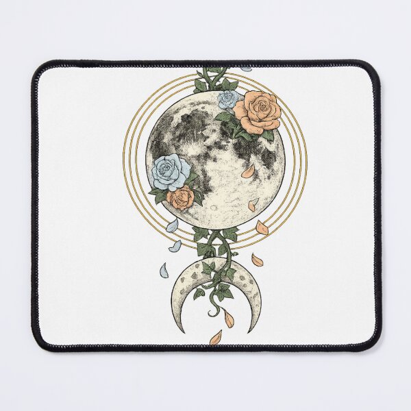 Item preview, Moon Phase Rose Floral Celestial Design designed and sold by VibeMax.