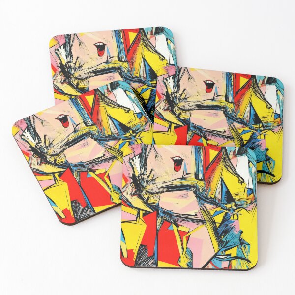 Item preview, Interchange Willem de Kooning Remix – Modern Pop Ink Art designed and sold by ArtRefreshed.