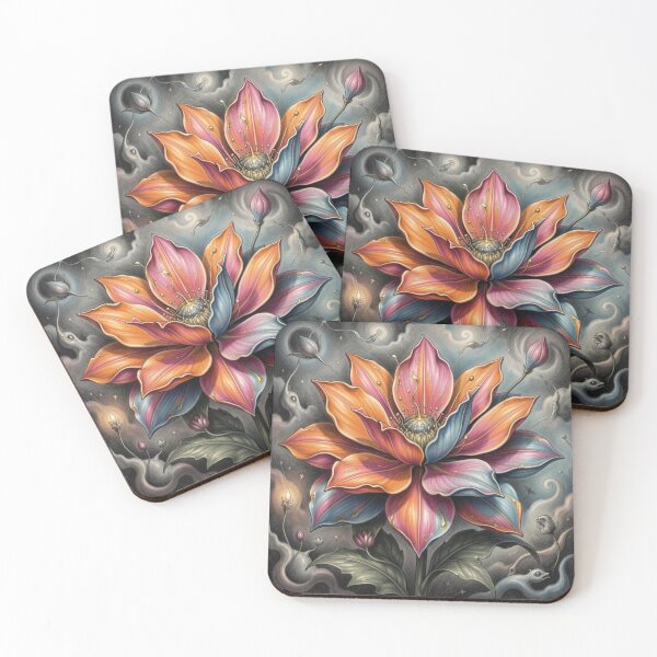 Item preview, Mystic Fantasy Flower with Radiant Colors and Dreamlike Light in a Magical Atmosphere designed and sold by FotoworldEdel.