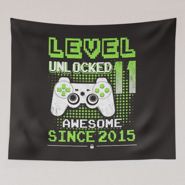 Item preview, Level 11 Unlocked Awesome Since 2015 11th Birthday Boy Gamer Funny Gaming Gift designed and sold by FernaRoje.