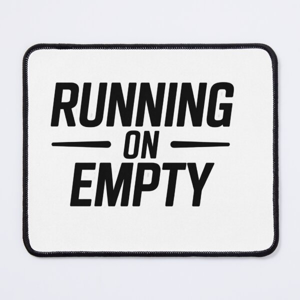 Item preview, Running On Empty T-Shirt – Funny Minimalist Quote Shirt, Tired Mood Aesthetic Tee, Relatable Humor Design designed and sold by gazaliya.