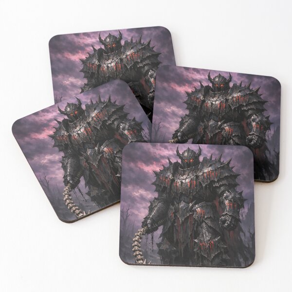 Item preview, Cursed Obsidian Juggernaut - Dark Fantasy Black Knight designed and sold by bapupa.