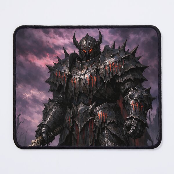 Item preview, Cursed Obsidian Juggernaut - Dark Fantasy Black Knight designed and sold by bapupa.