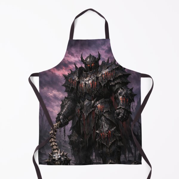 Item preview, Cursed Obsidian Juggernaut - Dark Fantasy Black Knight designed and sold by bapupa.