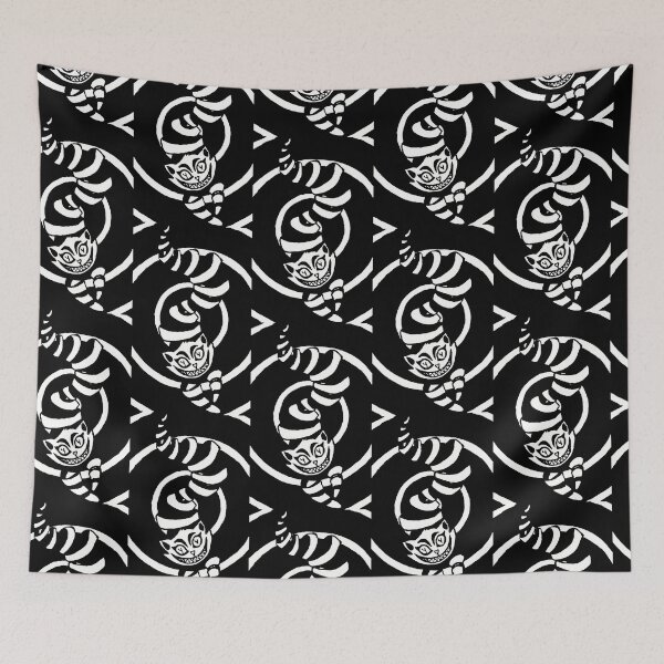 Item preview, Cheshire Cat black and white  designed and sold by Chad's Fresh Art.