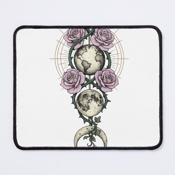 Item preview, Sun Moon Earth Rose Celestial Design designed and sold by VibeMax.