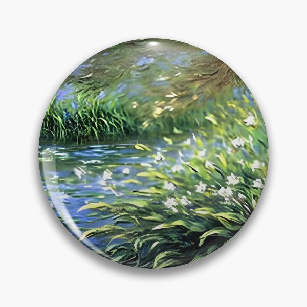 Item preview, Irises at the Sea-Rose Pond: A Luminous Study of Blossoming Flowers designed and sold by artdesignsnow.
