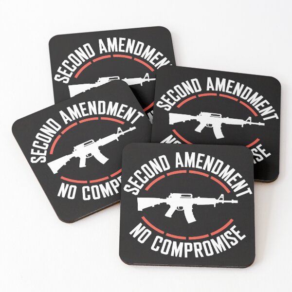 Item preview, Second Amendment No Compromise Rifle Emblem designed and sold by OldGloryForge.