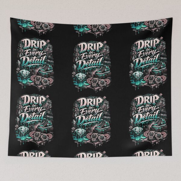 Item preview, Drip In Every Detail Streetwear Elegance A Stunning Fusion of Graffiti Art Urban Fashion and Urban Lifestyle designed and sold by Matt_Smith.