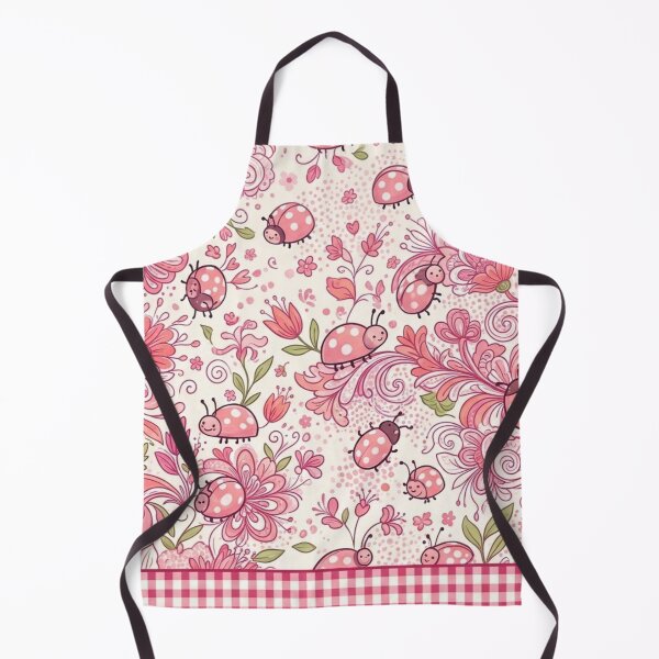 Item preview, Charming Pink Ladybugs and Flowers designed and sold by purplesensation.