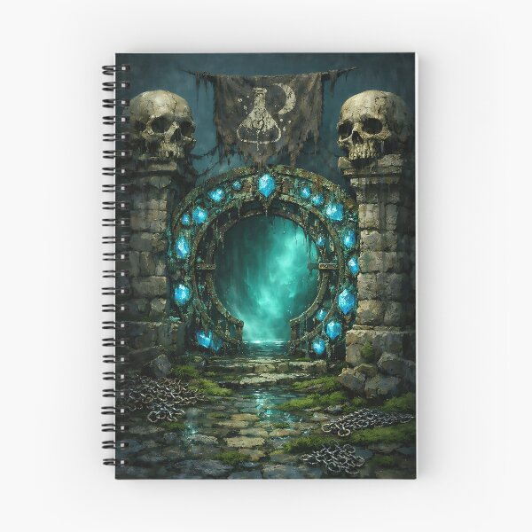 Item preview, The Alchemist's Gate - Dark Fantasy Cityscape designed and sold by bapupa.