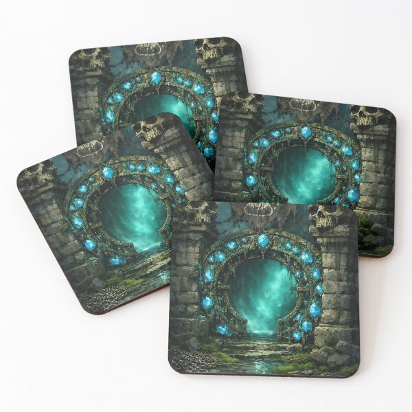 Item preview, The Alchemist's Gate - Dark Fantasy Cityscape designed and sold by bapupa.