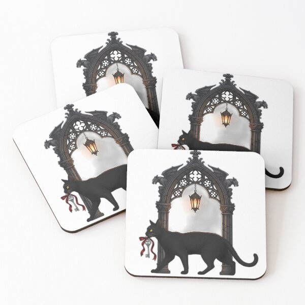 Item preview, Black Cat Lantern Key Arch designed and sold by IllumeInk.