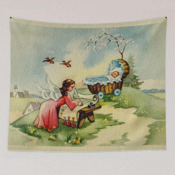 Item preview, Vintage baby congratulation card designed and sold by Photopat.