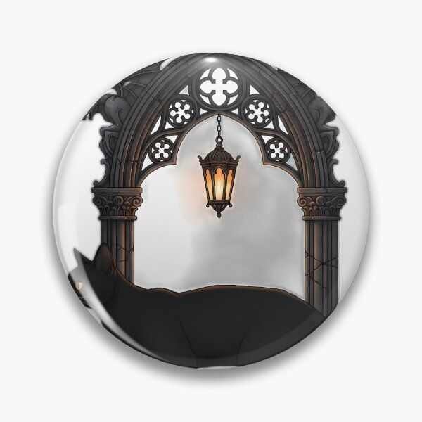 Item preview, Black Cat Lantern Key Arch designed and sold by IllumeInk.