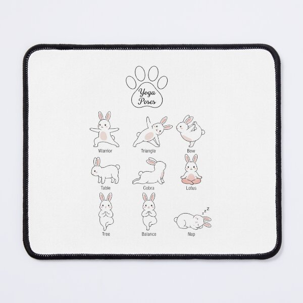 Item preview, Cute Bunny Yoga Poses designed and sold by Na-q-sh.