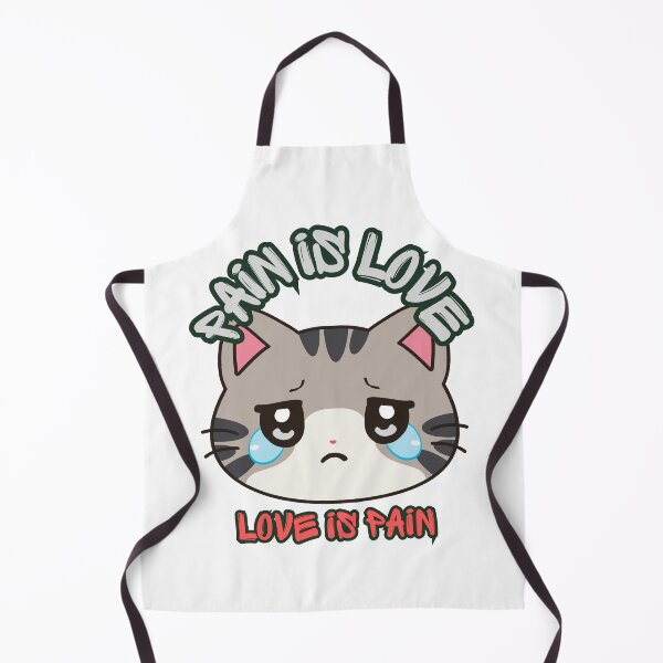 Item preview, Pain Is Love Love Is Pain Grey Kitten designed and sold by SolSel ⭐⭐⭐⭐⭐.