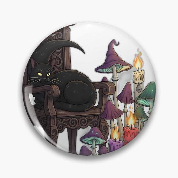 Item preview, Black Cat Crescent Chair designed and sold by IllumeInk.