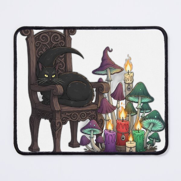 Item preview, Black Cat Crescent Chair designed and sold by IllumeInk.