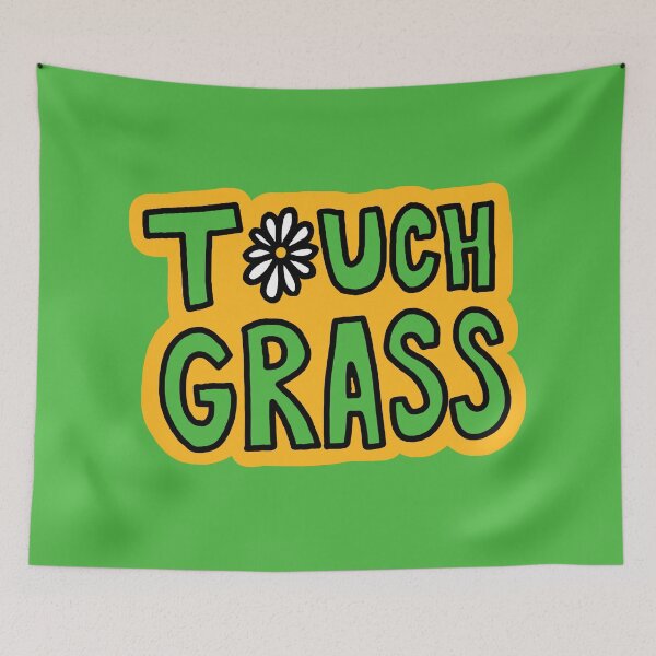 Item preview, Retro "Touch Grass" Daisy Flower designed and sold by Be-bored.