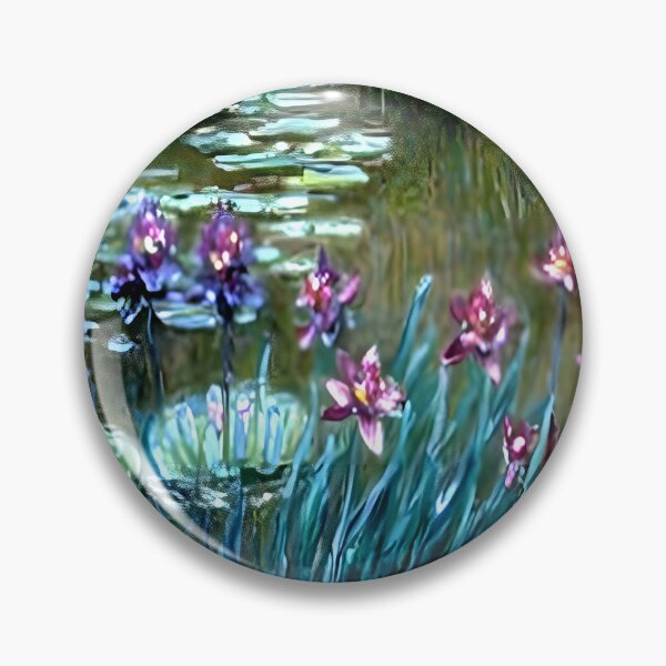 Item preview, Irises and Water Lilies in the Garden at Giverny designed and sold by artdesignsnow.