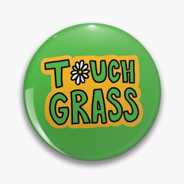 Item preview, Retro "Touch Grass" Daisy Flower designed and sold by Be-bored.