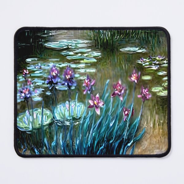 Item preview, Irises and Water Lilies in the Garden at Giverny designed and sold by artdesignsnow.