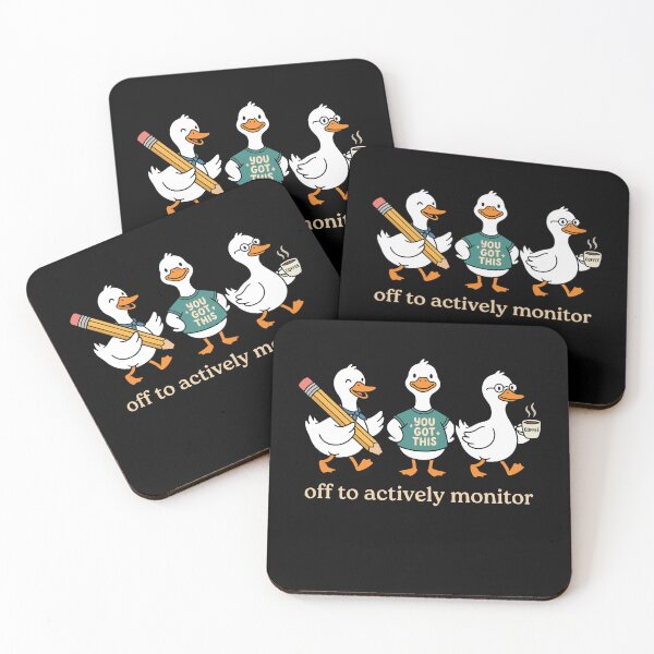 Item preview, Off To Actively Monitor Bow Tie Duck Teal Shirt Glasses Coffee Mug You Got This Teacher designed and sold by graphixpolash.