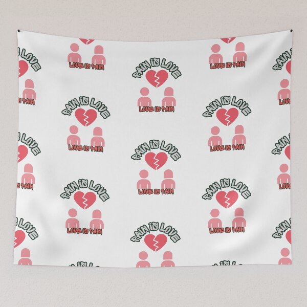 Item preview, Pain Is Love Love Is Pain | Broken Couple designed and sold by SolSel ⭐⭐⭐⭐⭐.