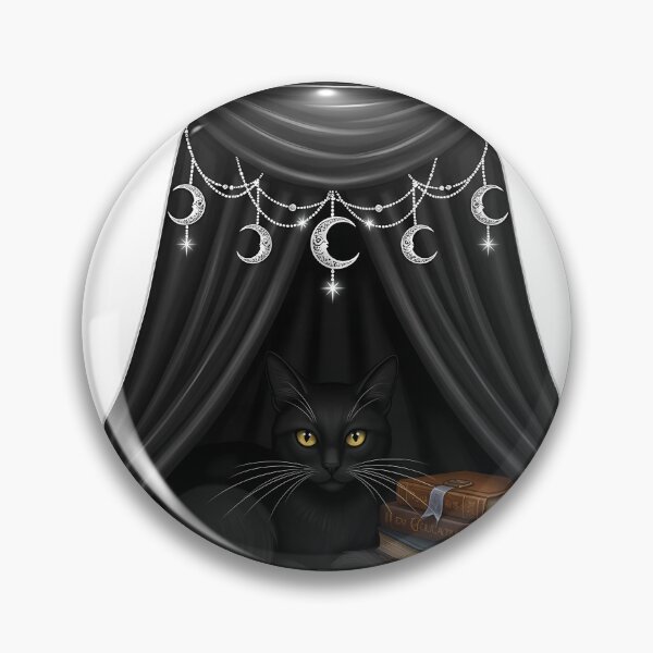 Item preview, Black Cat Velvet Canopy designed and sold by IllumeInk.