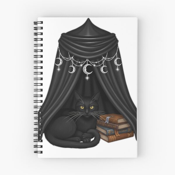 Item preview, Black Cat Velvet Canopy designed and sold by IllumeInk.