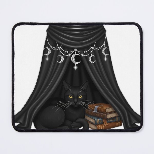 Item preview, Black Cat Velvet Canopy designed and sold by IllumeInk.