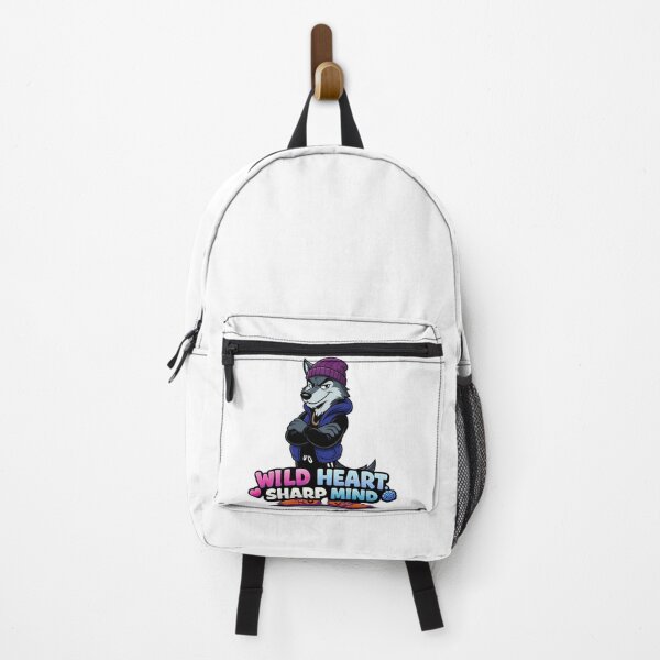 Item preview, Wild Heart Sharp Mind Wolf – Streetwear Aesthetic Animal Graphic Design designed and sold by ArtsBorn2Create.