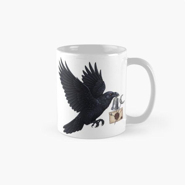 Item preview, Raven Silver Thimble Letter designed and sold by IllumeInk.