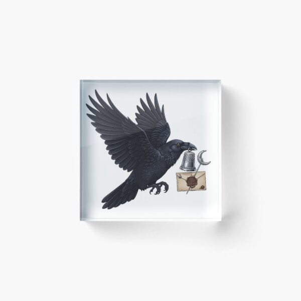 Item preview, Raven Silver Thimble Letter designed and sold by IllumeInk.