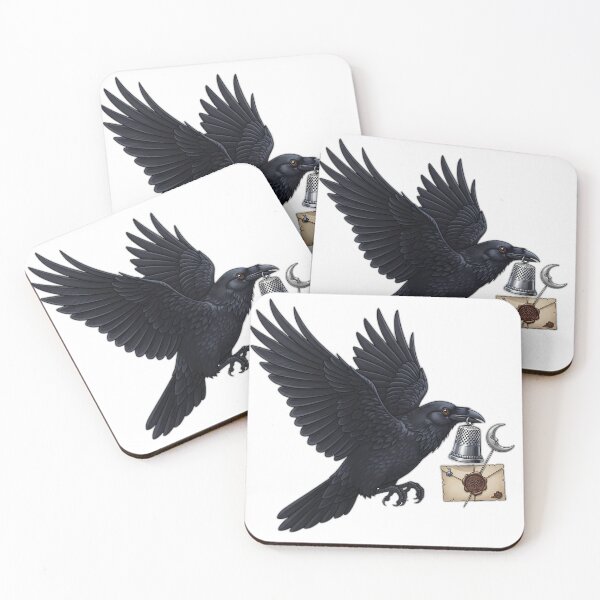 Item preview, Raven Silver Thimble Letter designed and sold by IllumeInk.