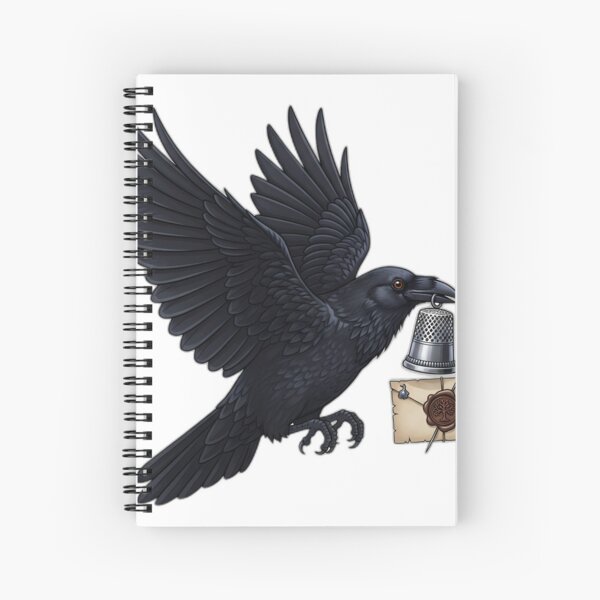 Item preview, Raven Silver Thimble Letter designed and sold by IllumeInk.