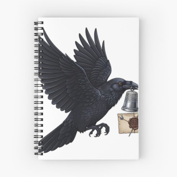 Item preview, Raven Silver Thimble Letter designed and sold by IllumeInk.