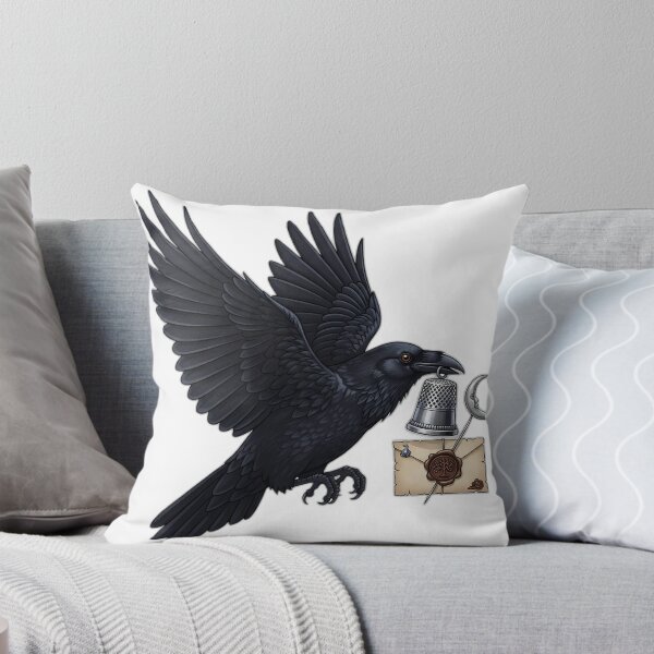 Item preview, Raven Silver Thimble Letter designed and sold by IllumeInk.
