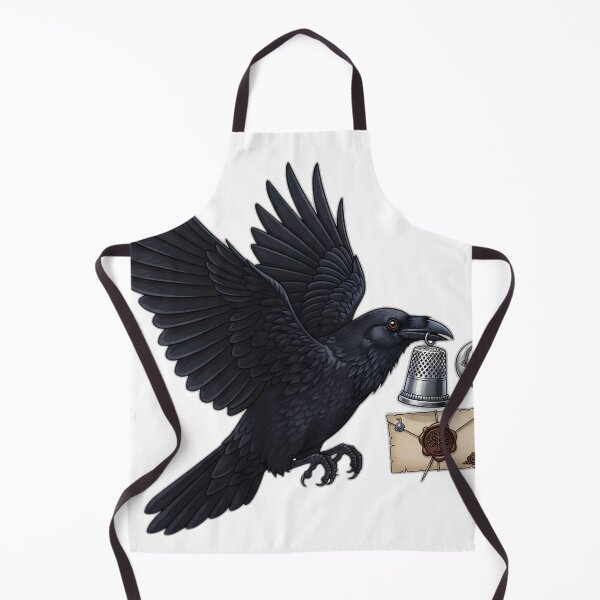 Item preview, Raven Silver Thimble Letter designed and sold by IllumeInk.