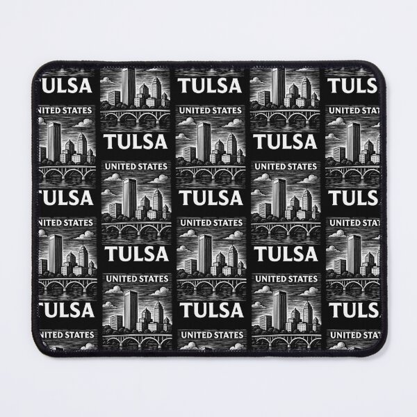 Item preview, Tulsa USA Linocut Style  designed and sold by Thistle-TShop.