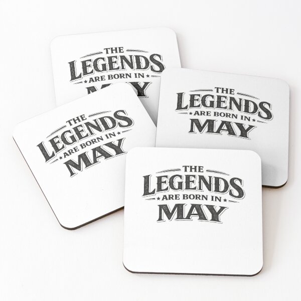Item preview, The Legends Are Born In May – Bold Vintage Typography Design – May Birthday Gift designed and sold by Szapeee.