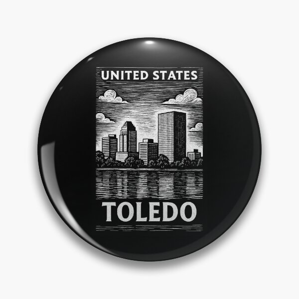 Item preview, Toledo USA Linocut Style  designed and sold by Thistle-TShop.