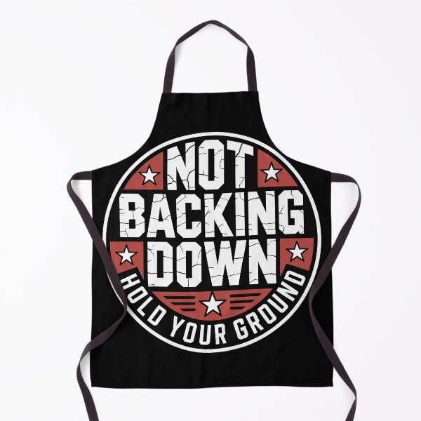 Item preview, Not Backing Down Bold Military Badge Emblem designed and sold by OldGloryForge.