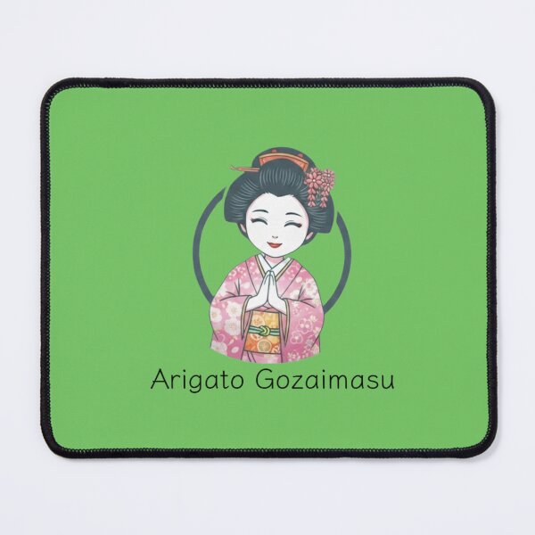 Item preview, Smiling Kimono Girl: Japanese Gratitude Art designed and sold by Kokeshidreams.