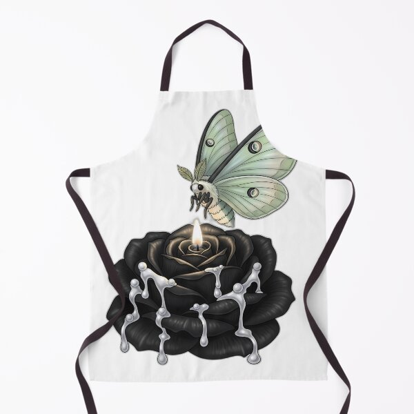 Item preview, Moon Moth Rose Candle designed and sold by IllumeInk.